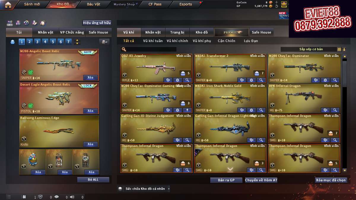 shop acc cf uy tin gia re
